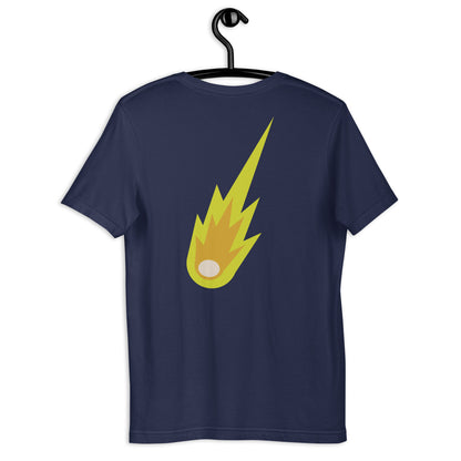 Camiseta unisex Meteorito amarillo