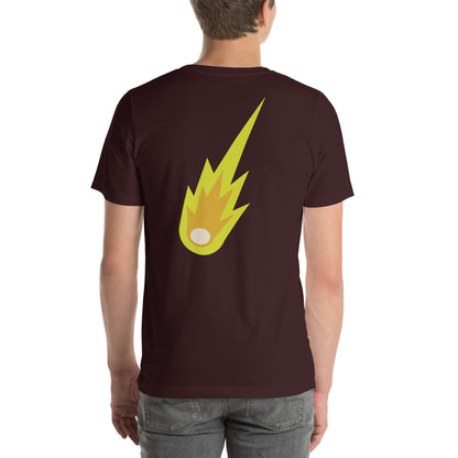 Camiseta unisex Meteorito amarillo