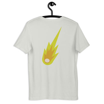 Camiseta unisex Meteorito amarillo