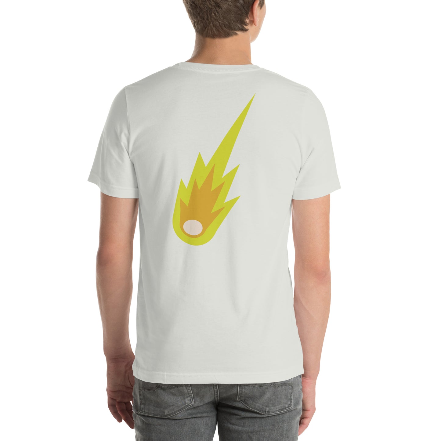 Camiseta unisex Meteorito amarillo